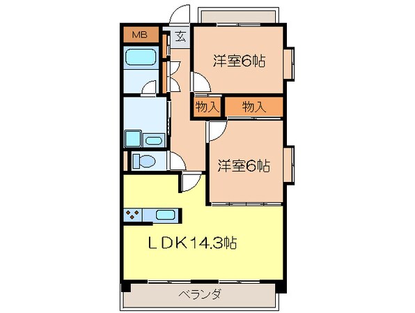 コンソランテの物件間取画像